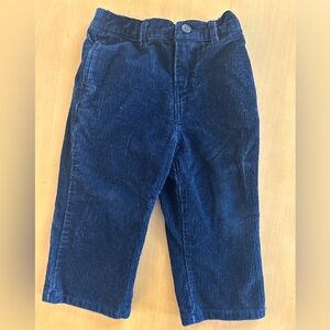 Ralph Lauren, navy blue corduroy pants, 18m